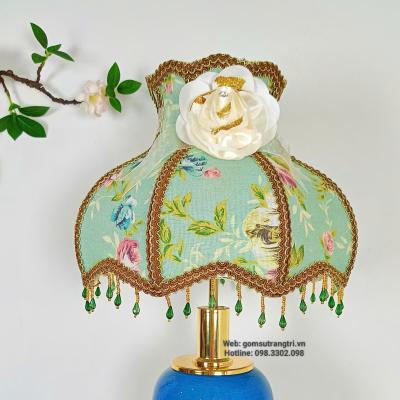 ĐÈN BÀN THIẾT KẾ MEN XANH NGỌC CAO CẤP